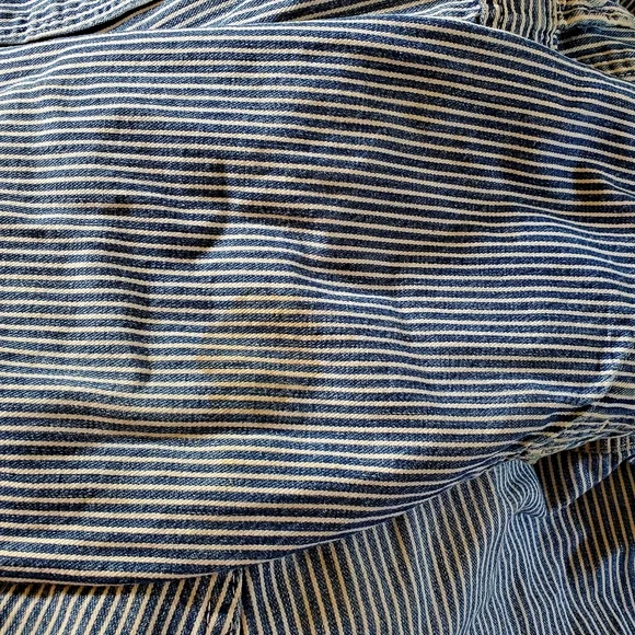 Vintage BIG BEN Denim Work Striped Coveralls USA 42 Long Railroad Carpenter 1 Pc - Picture 12 of 12